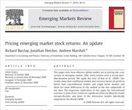 مقاله ترجمه شده حسابداری با عنوان بازده سهام قیمت گذاری شده در بازارهای نوظهور